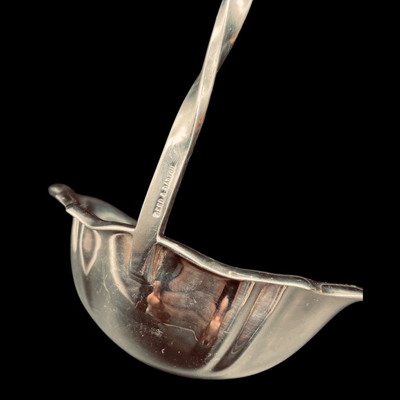 Reed Barton King Francis 15.5' Punch Ladle Hollow Handle Hollowware Silver Plate - Picture 6 of 7